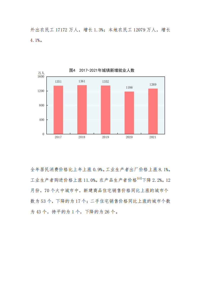 国家统计局：中华人民共和国2021年国民经济和社会发展统计公报.pdf 第6页