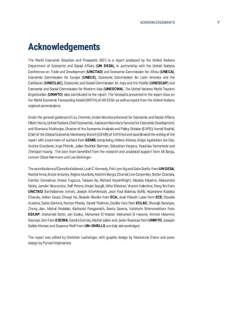 联合国经济&DESA&贸发会议：2022年世界经济形势与展望（英文版）.pdf 第6页