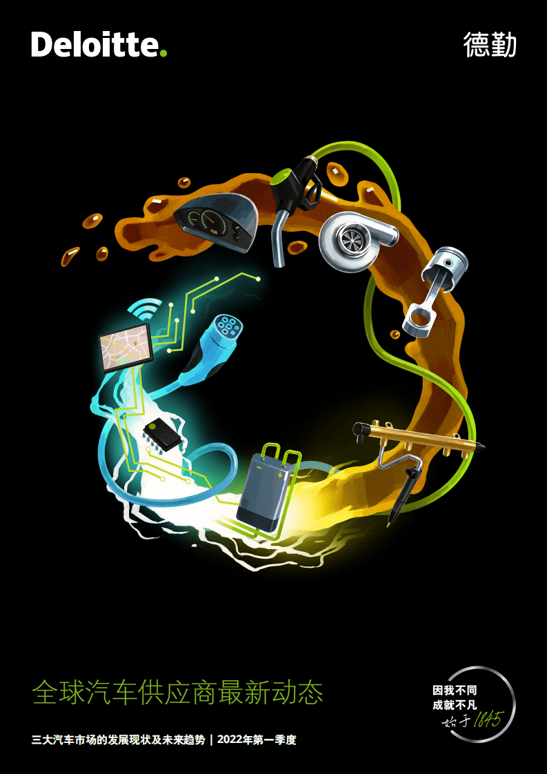 德勤：2022年第一季度全球汽车供应商最新动态报告-三大汽车市场的发展现状及未来趋势.pdf 第1页