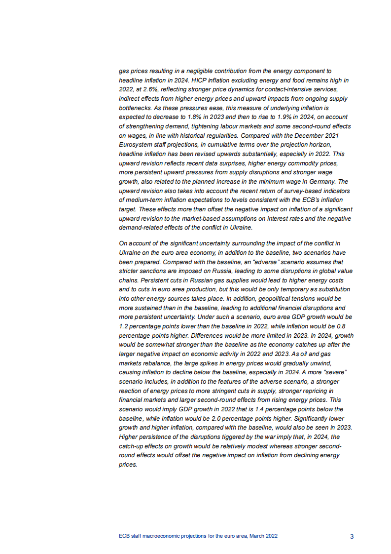 欧洲央行：欧洲央行关于欧元区宏观经济预测（2022年-2024年）（英文版）.pdf 第4页