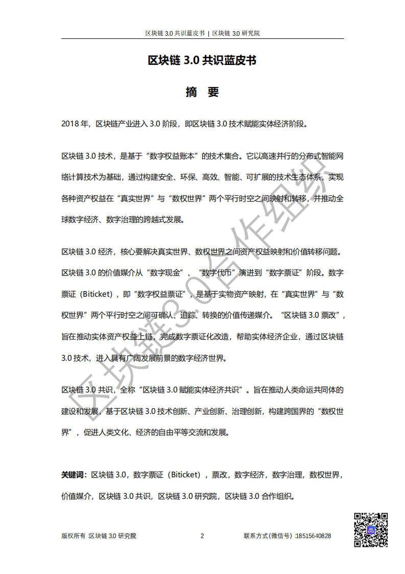 区块链3.0研究院：2019区块链3.0共识蓝皮书——迈向数字经济与数权世界v1.0.pdf 第3页