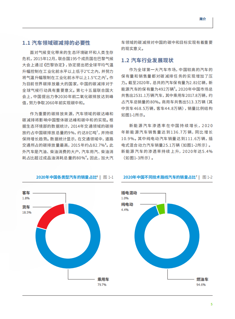 绿色和平：零排放汽车转型如何助力中国汽车领域碳达峰和碳减排.pdf 第6页