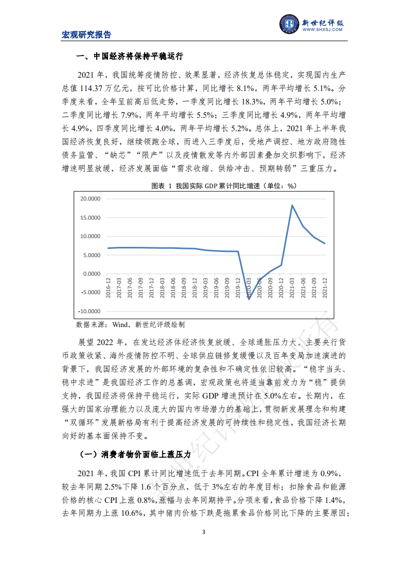 上海新世纪资信：政策靠前发力支持我国经济平稳运行——2021年宏观经济分析与展望（国内篇）.pdf 第3页
