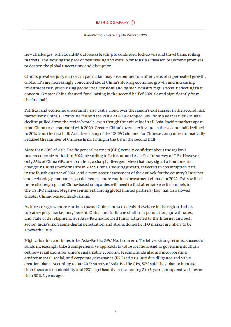 贝恩：2022年亚太区私募股权市场报告（英文版）.pdf 第5页