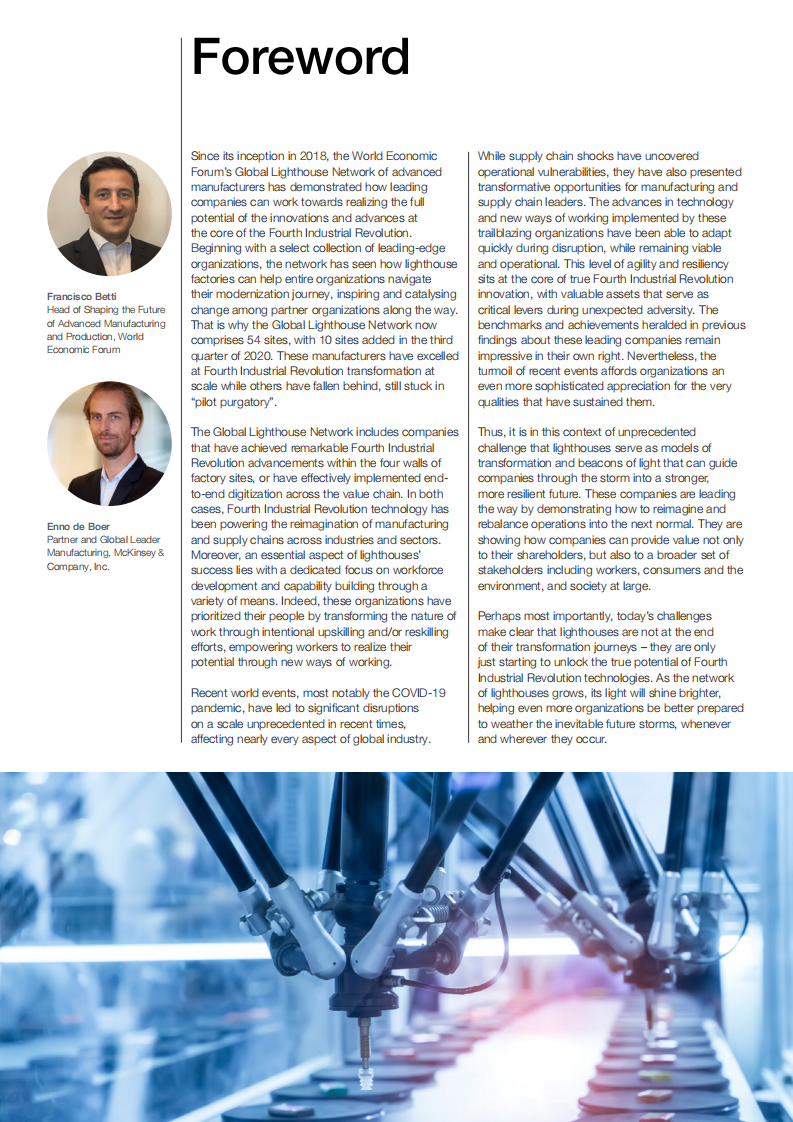世界经济论坛&麦肯锡：全球灯塔网络-四大持久转变助力制造业实现大规模重建（2020）（英文版）.pdf 第3页