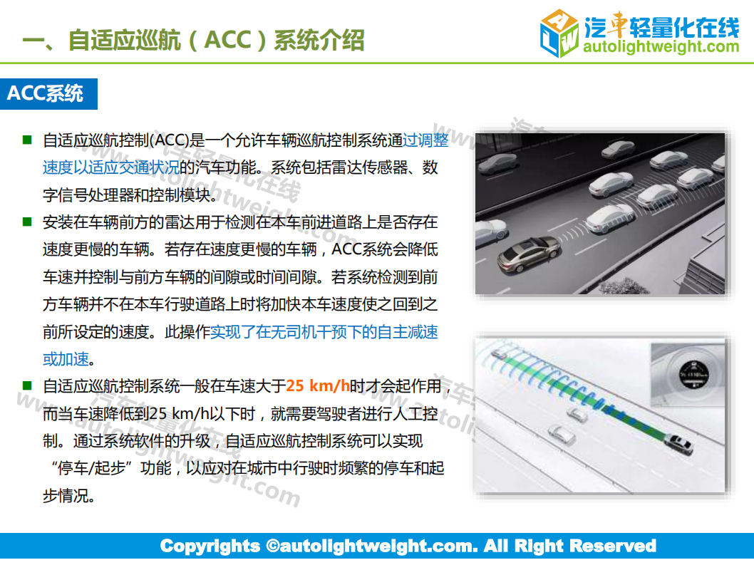 汽车轻量化在线：汽车自适应巡航（acc）技术应用趋势报告.pdf 第2页