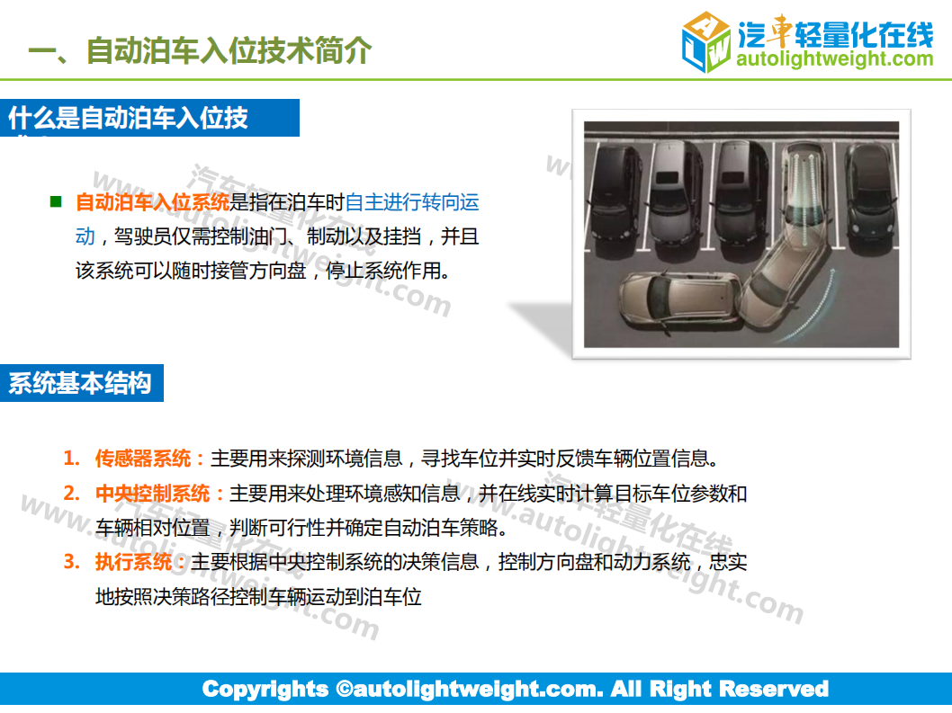 汽车轻量化在线：自动泊车入位技术应用趋势报告.pdf 第2页