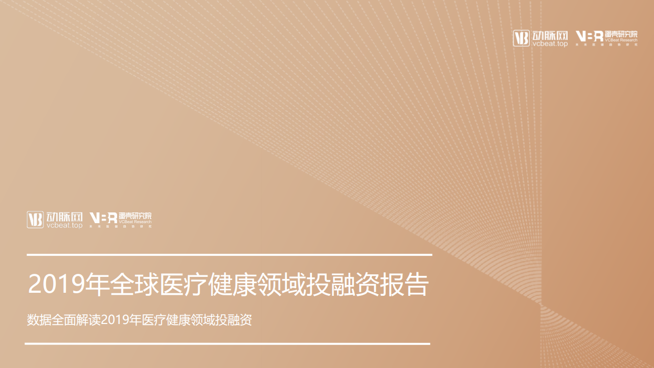 动脉网：2019年医疗健康领域投融资报告.pdf 第1页