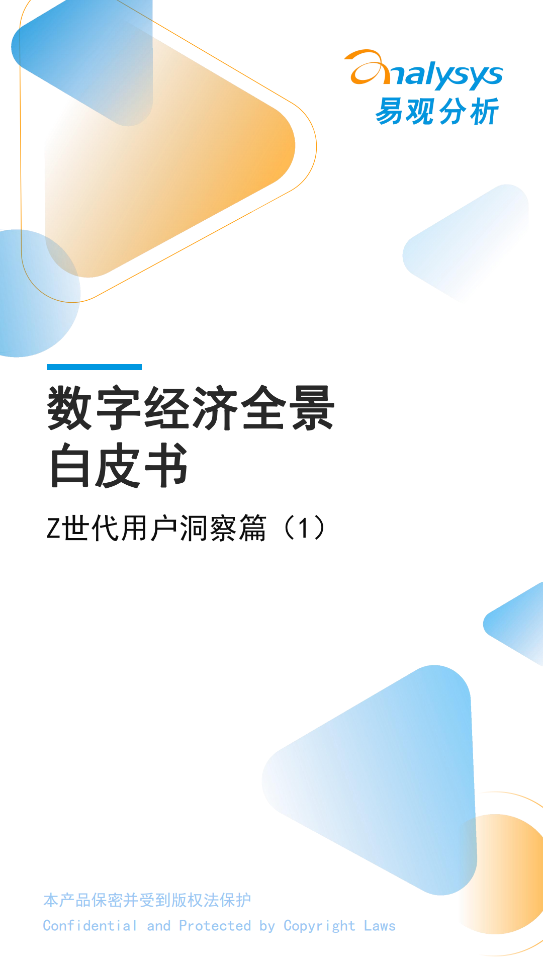 易观分析：2022数字经济全景白皮书 – Z世代用户洞察篇.pdf 第1页