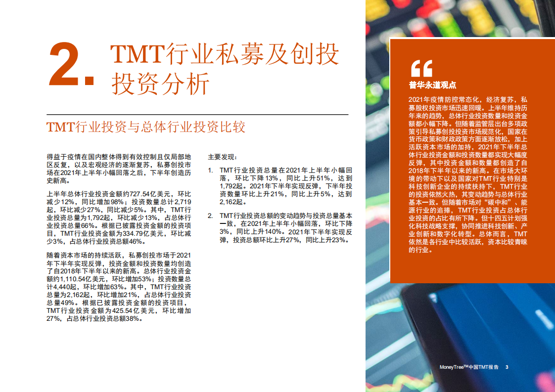 普华永道：2021年度MoneyTree中国TMT报告.pdf 第4页