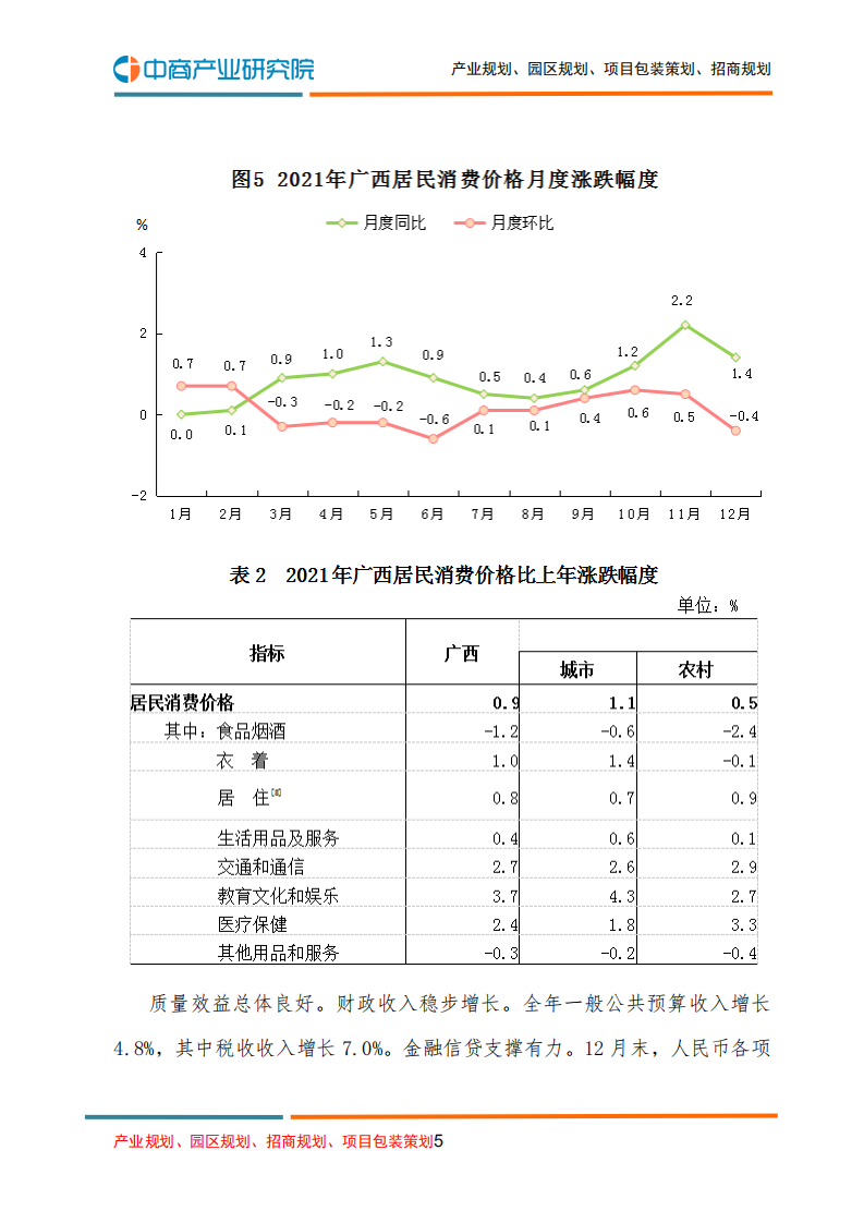 中商产业研究院：2021年广西壮族自治区国民经济和社会发展统计公报.pdf 第5页