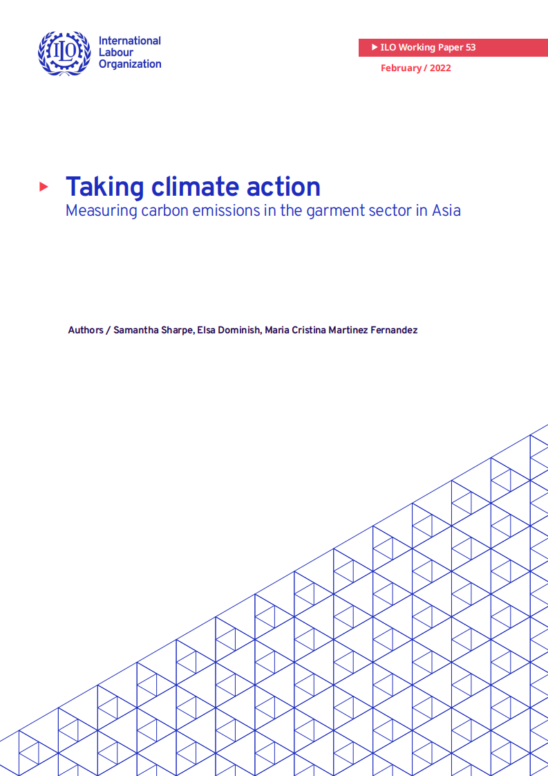 国际劳工组织（ILO）：采取气候行动——测量亚洲服装行业的碳排放（英文版）.pdf 第1页