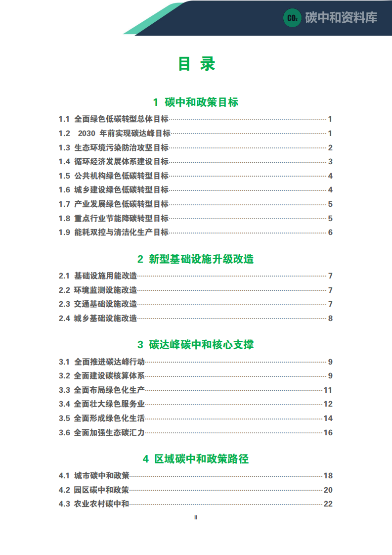 碳中和资料库：2021国家级碳中和产业政策白皮书.pdf 第2页
