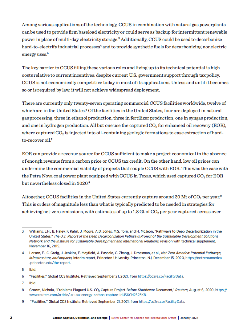 BRIEF：碳捕获、利用和储存：美国背景下的技术和成本（英文版）.pdf 第2页