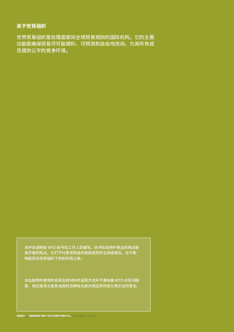 世界贸易组织：危机在乌克兰-战争对全球贸易和发展的影响（2022）.pdf 第2页