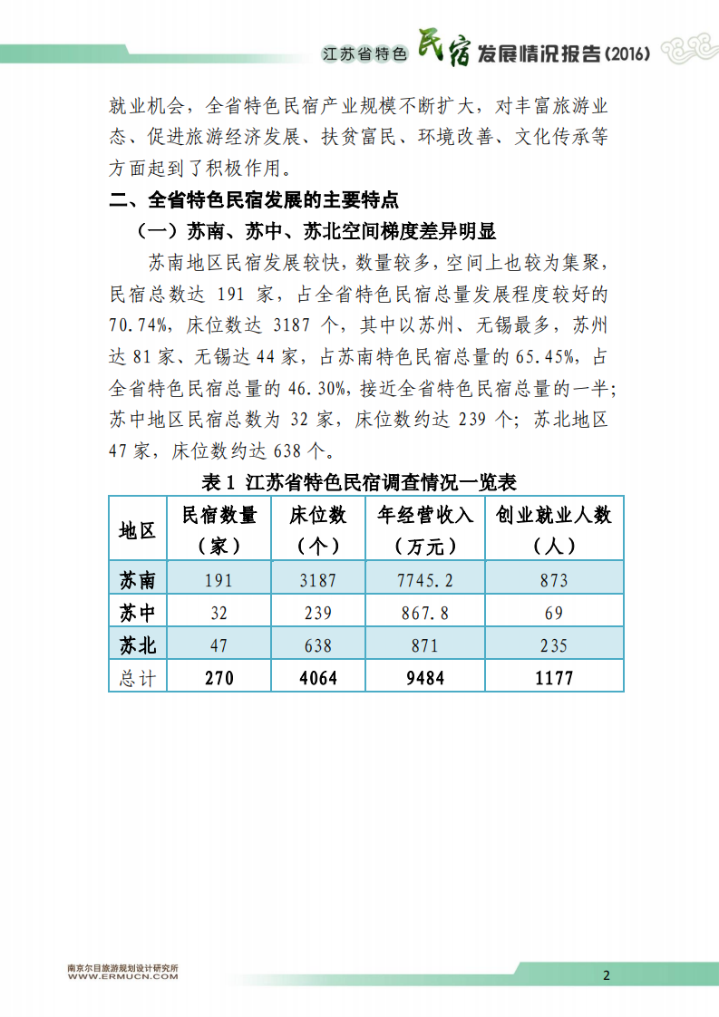 江苏省旅游局：2016江苏省特色民宿发展情况报告 .pdf 第2页