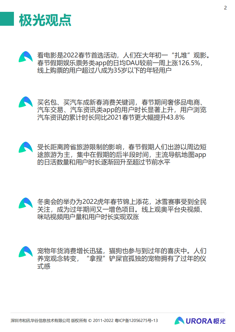 极光：2022春节假期热门消费趋势洞察.pdf 第2页