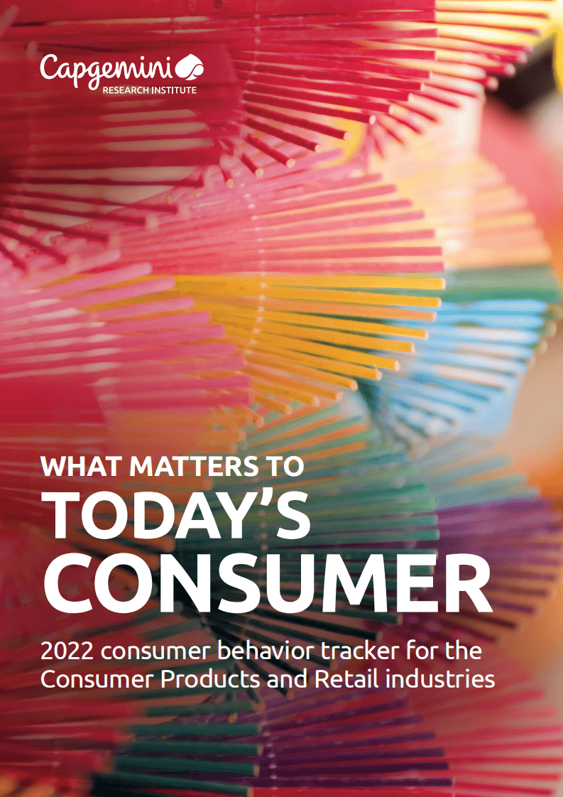 capgemini：今天的消费者-2022年消费品和零售行业的消费者行为跟踪（英文版）.pdf 第1页