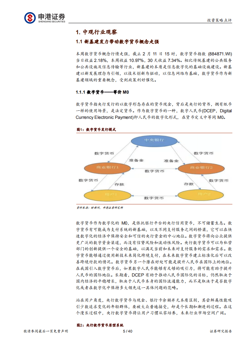 申港证券：中观行业数据观察-新基建发力数字货币概念迎来风口-2022021140页.pdf 第5页