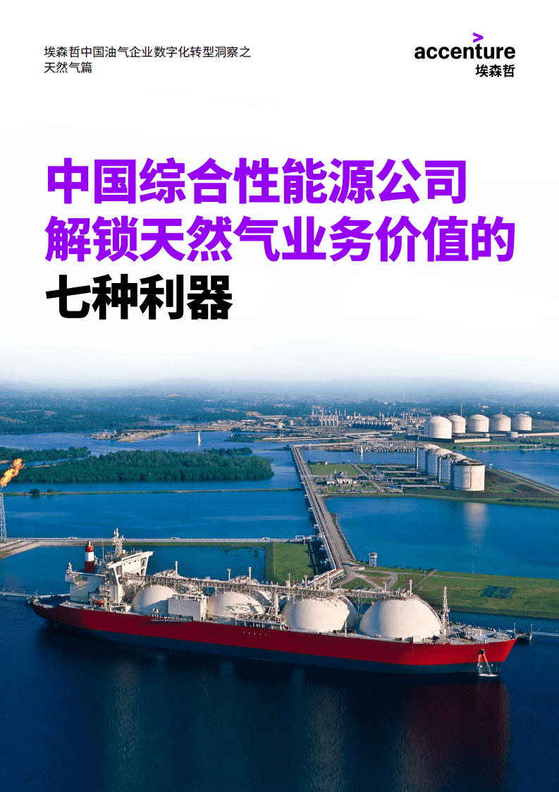 埃森哲：中国综合性能源公司解锁天然气业务价值的七种利器.pdf 第1页