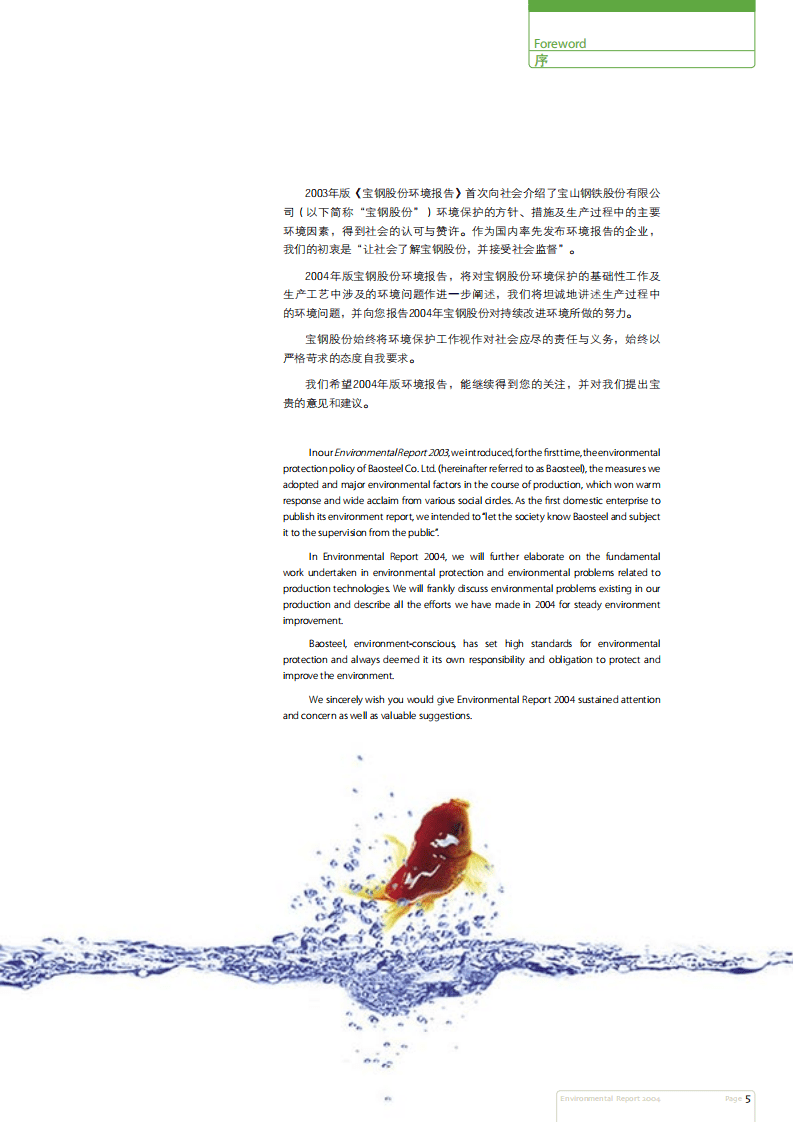 宝钢股份：2004年可持续发展报告.pdf 第6页