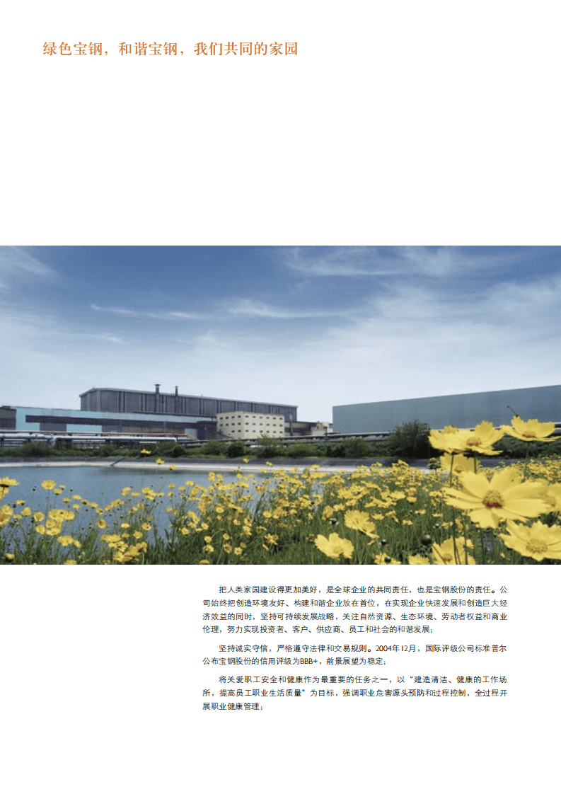 宝钢股份：2005年可持续发展报告.pdf 第6页
