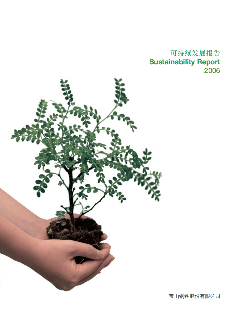 宝钢股份：2006年可持续发展报告.pdf 第1页
