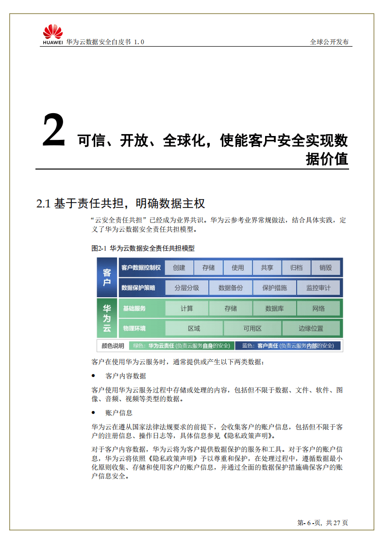 华为：2018云数据安全白皮书.pdf 第6页