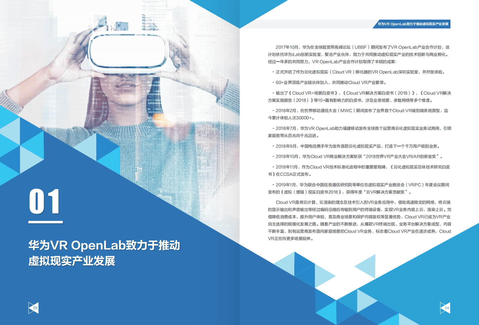 华为：Cloud  VR+2B场景白皮书（2019）.pdf 第3页