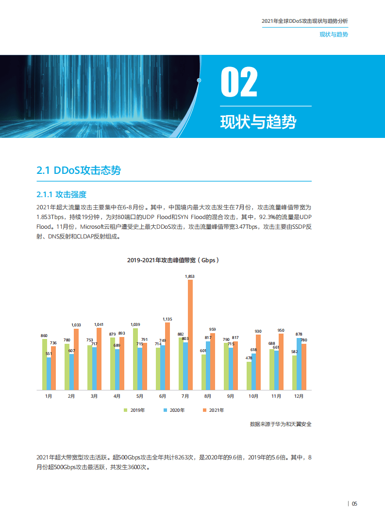 华为&中国信通院：2021年全球DDoS攻击现状与趋势分析报告.pdf 第6页
