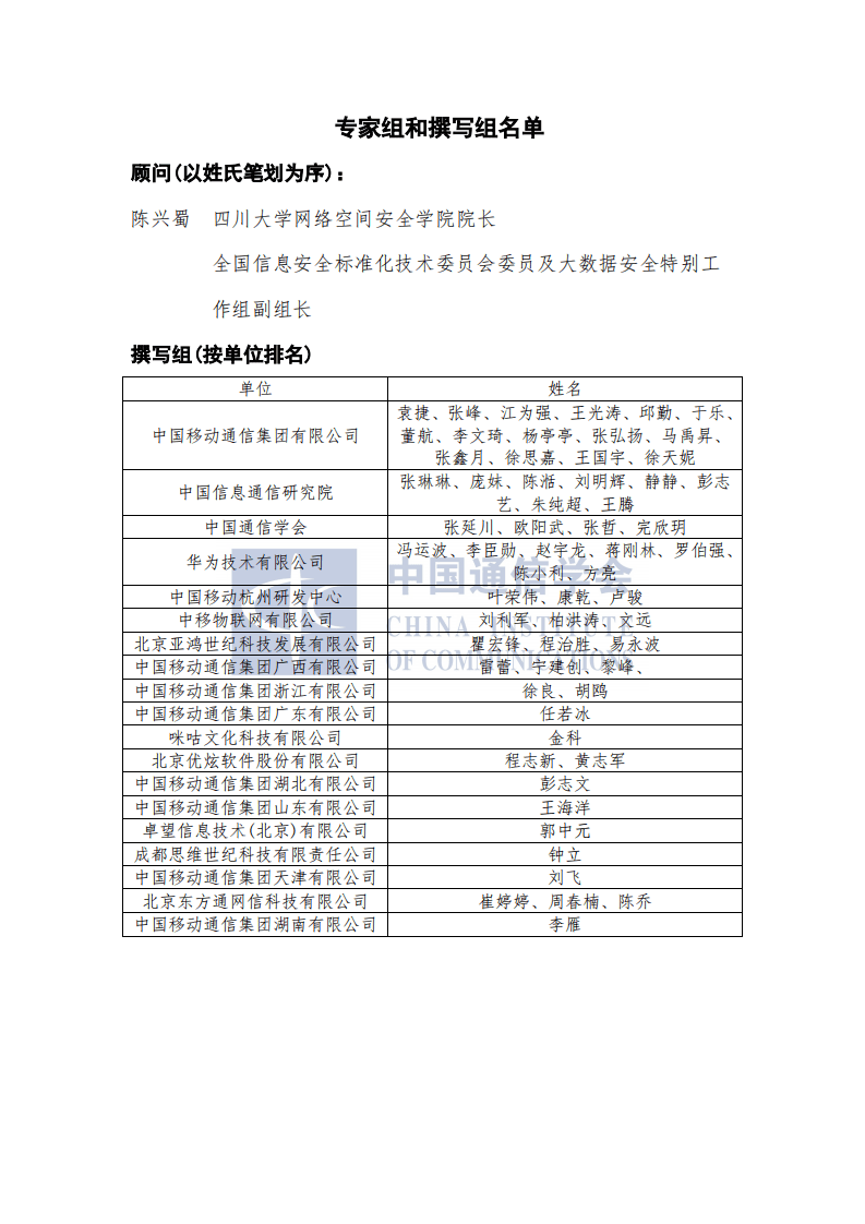 中国通信协会：5G数据安全防护白皮书（2022）.pdf 第3页