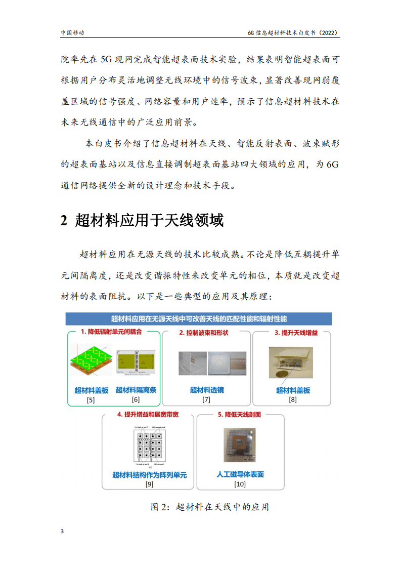 中国移动：6G信息超材料技术白皮书（2022）.pdf 第5页