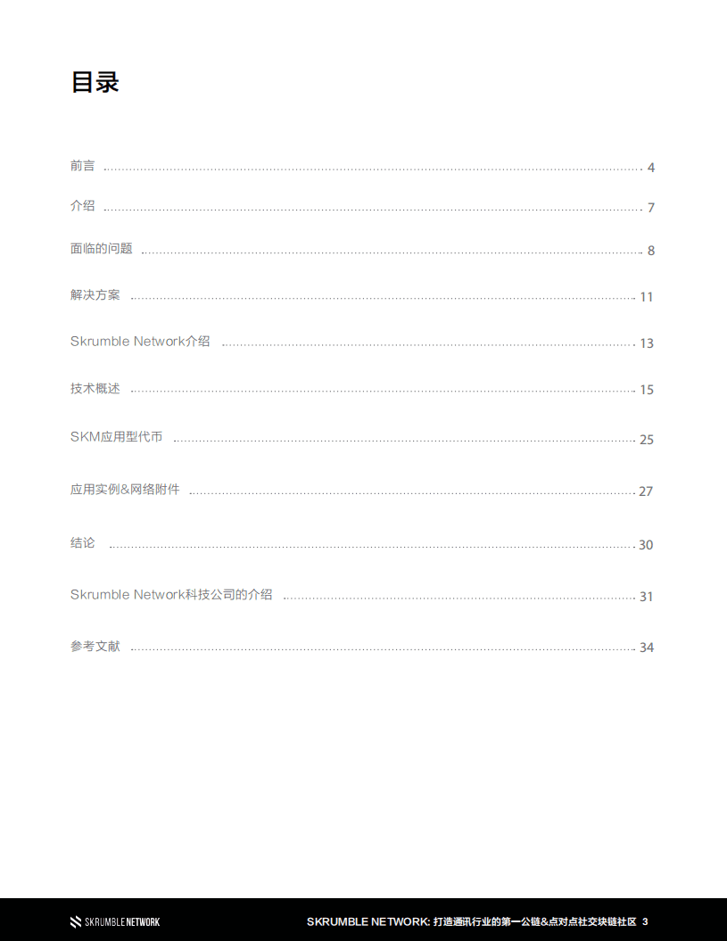 SKRUMBLE NETWORK：2020打造通讯行业的第一公链-点对点社交区块链社区白皮书.pdf 第3页