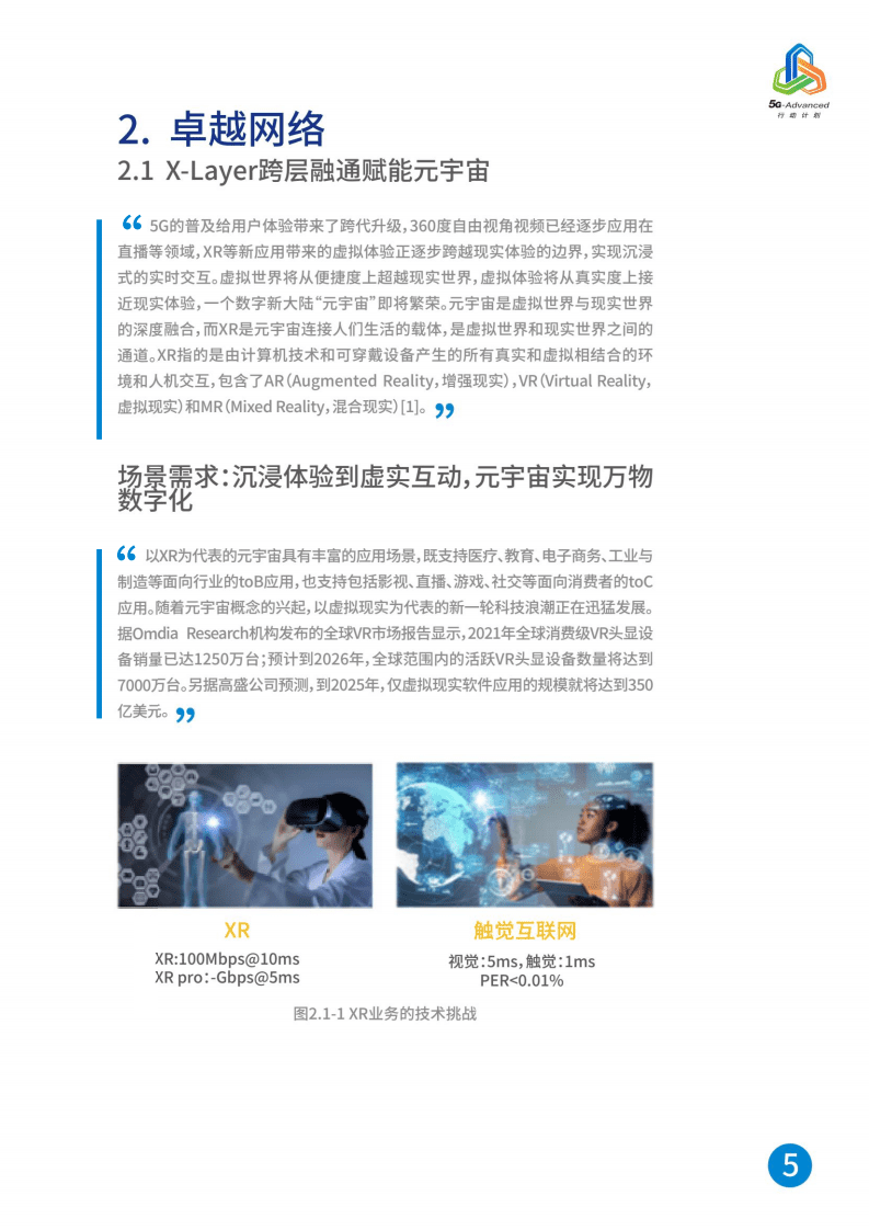 中国移动：5G-Advanced新能力与产业发展白皮书.pdf 第5页