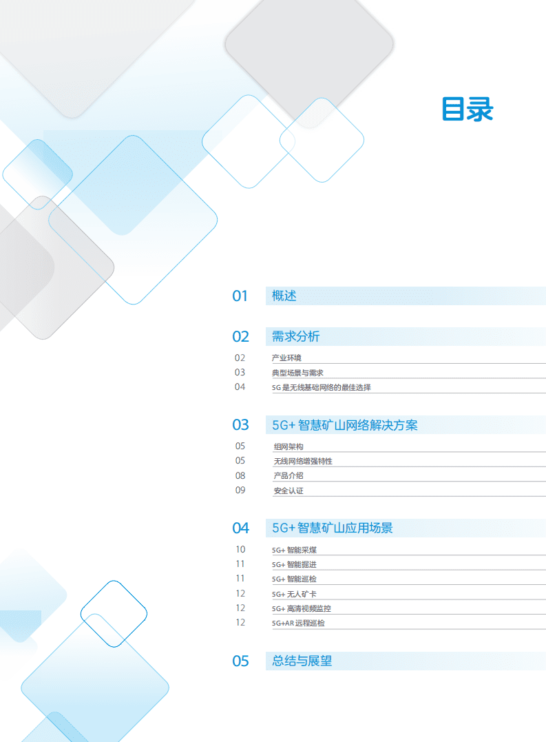 中兴通讯：2020年5G智慧矿山网络解决方案白皮书.pdf 第2页