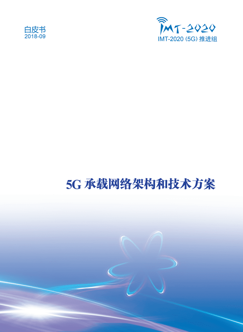 IMT-2020（5G）推进组：5G承载网络架构和网络技术方案白皮书.pdf 第1页