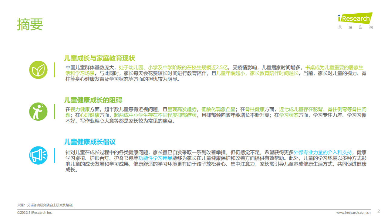 艾瑞咨询：2022年中国儿童健康成长白皮书.pdf 第2页