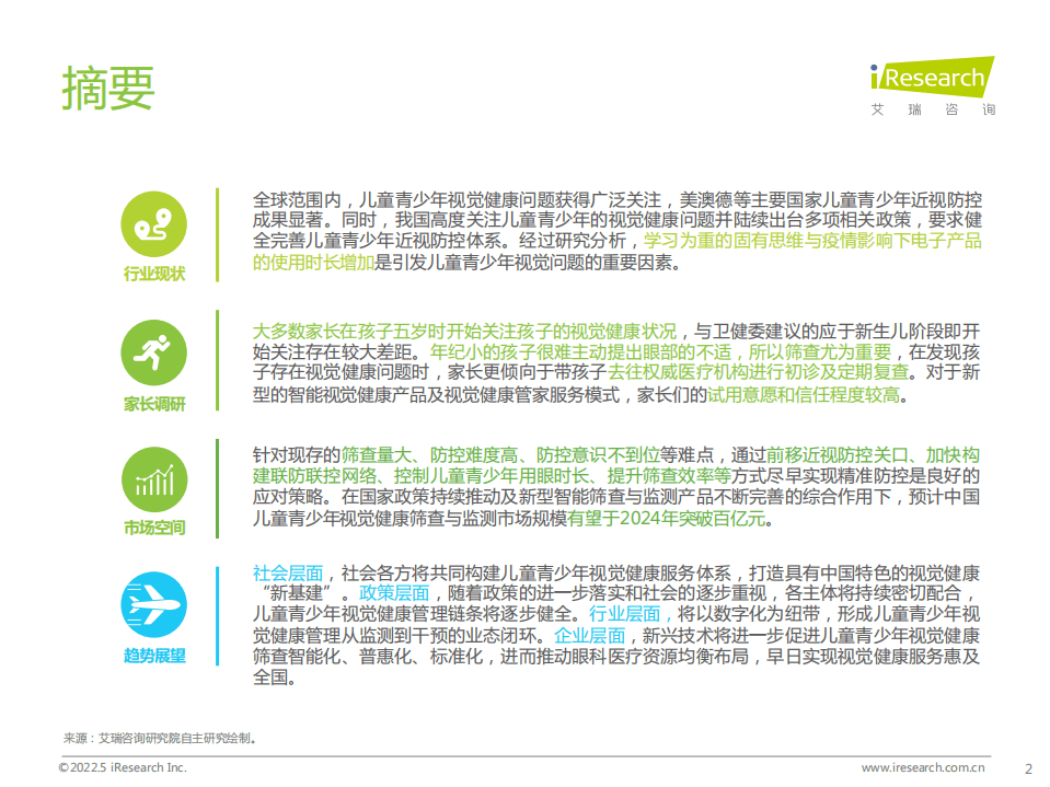 艾瑞咨询：2022年中国儿童青少年视觉健康白皮书.pdf 第2页