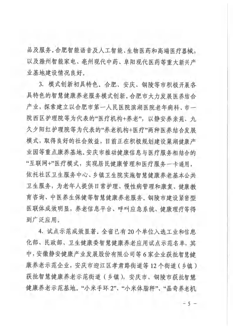 安徽省智慧健康养老产业发展规划（2020-2025年）.pdf 第5页