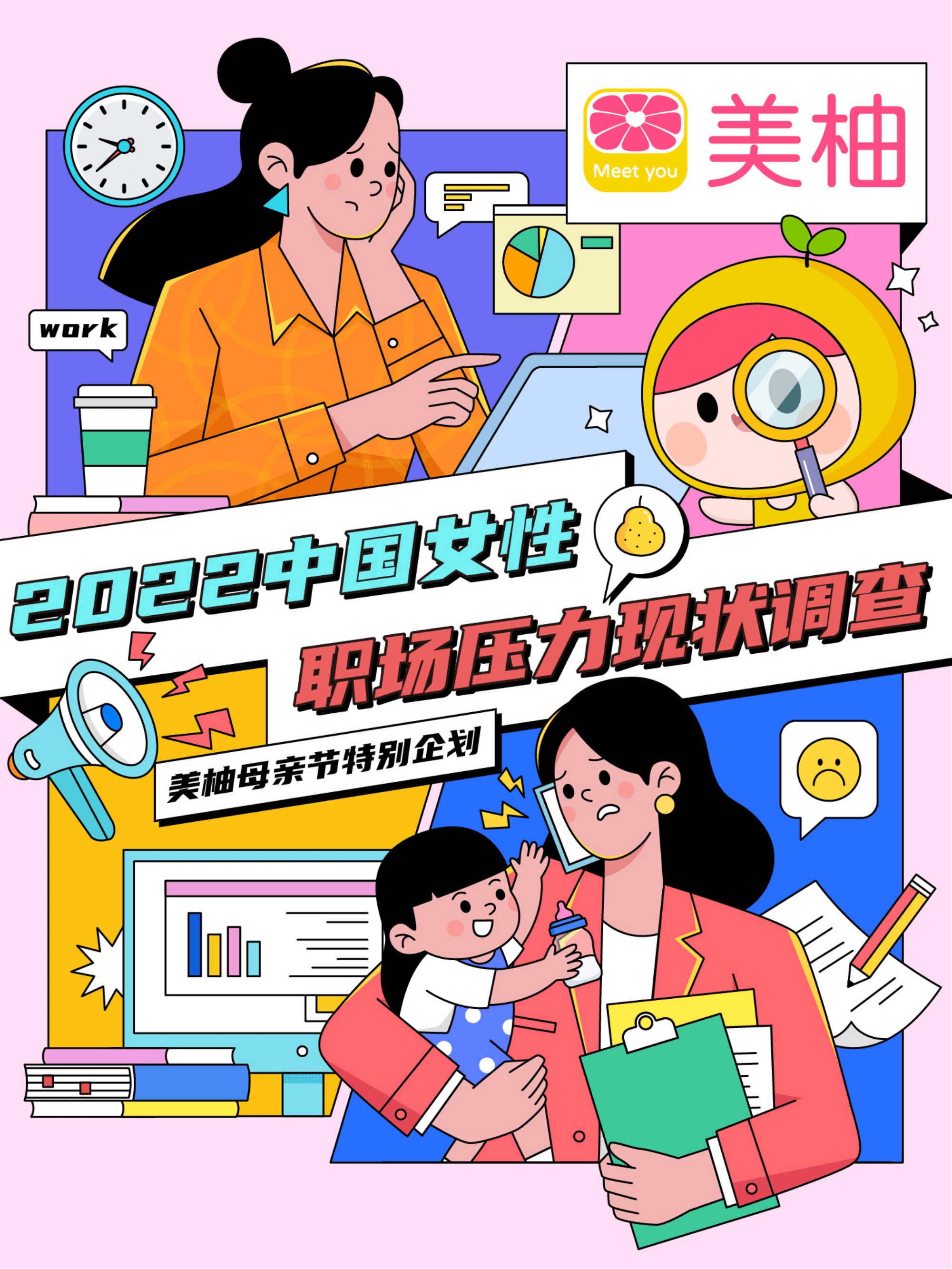 美柚：2022中国女性职场压力现状调查.pdf 第1页