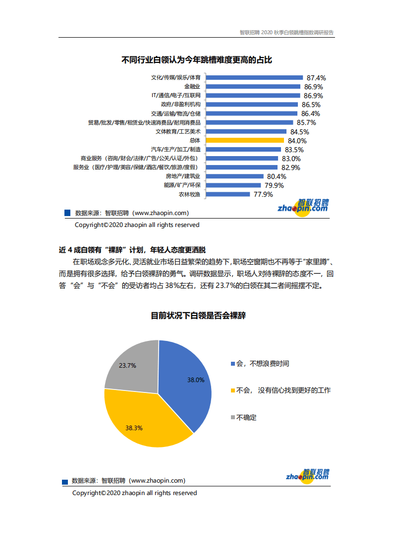 智联招聘：2020年白领秋季跳槽及职业发展调研报告.pdf 第6页