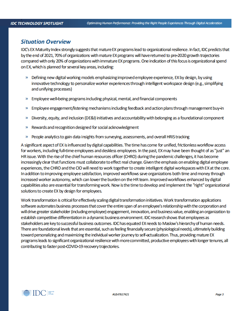 IDC：加速数字化转型提供良好员工体验（英文版）.pdf 第3页
