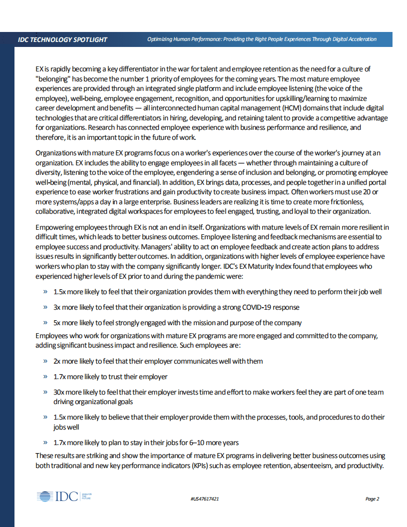IDC：加速数字化转型提供良好员工体验（英文版）.pdf 第2页