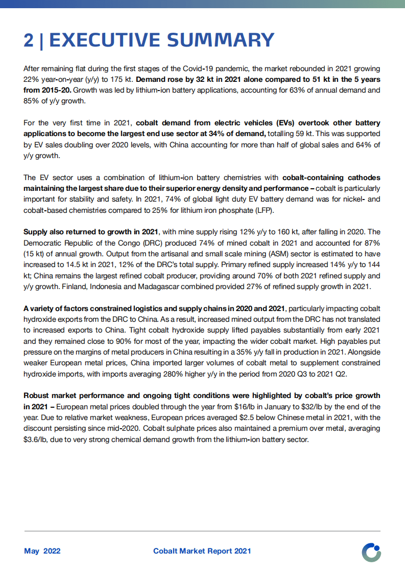 钴研所：2021年钴市场报告（英文版）.pdf 第4页