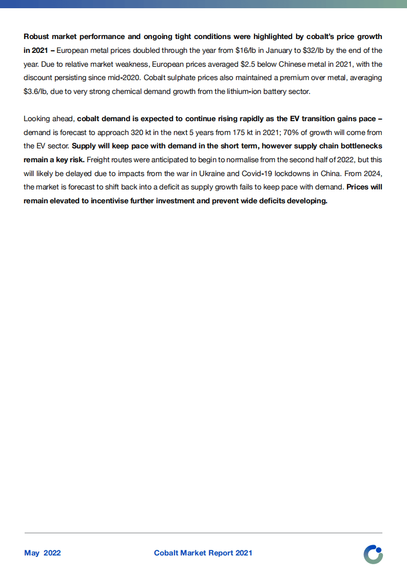 钴研所：2021年钴市场报告（英文版）.pdf 第5页