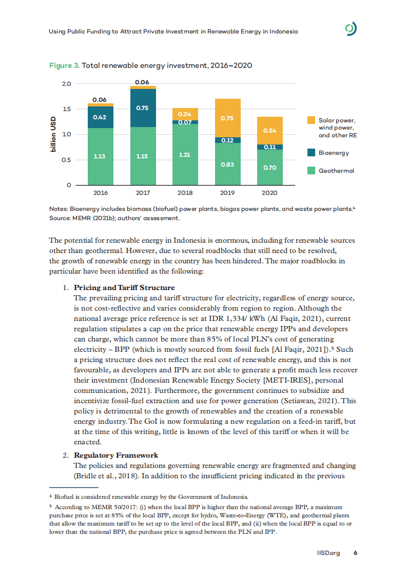 国际可持续发展研究所：利用公共资金吸引印尼可再生能源的私人投资（英文版）.pdf 第6页