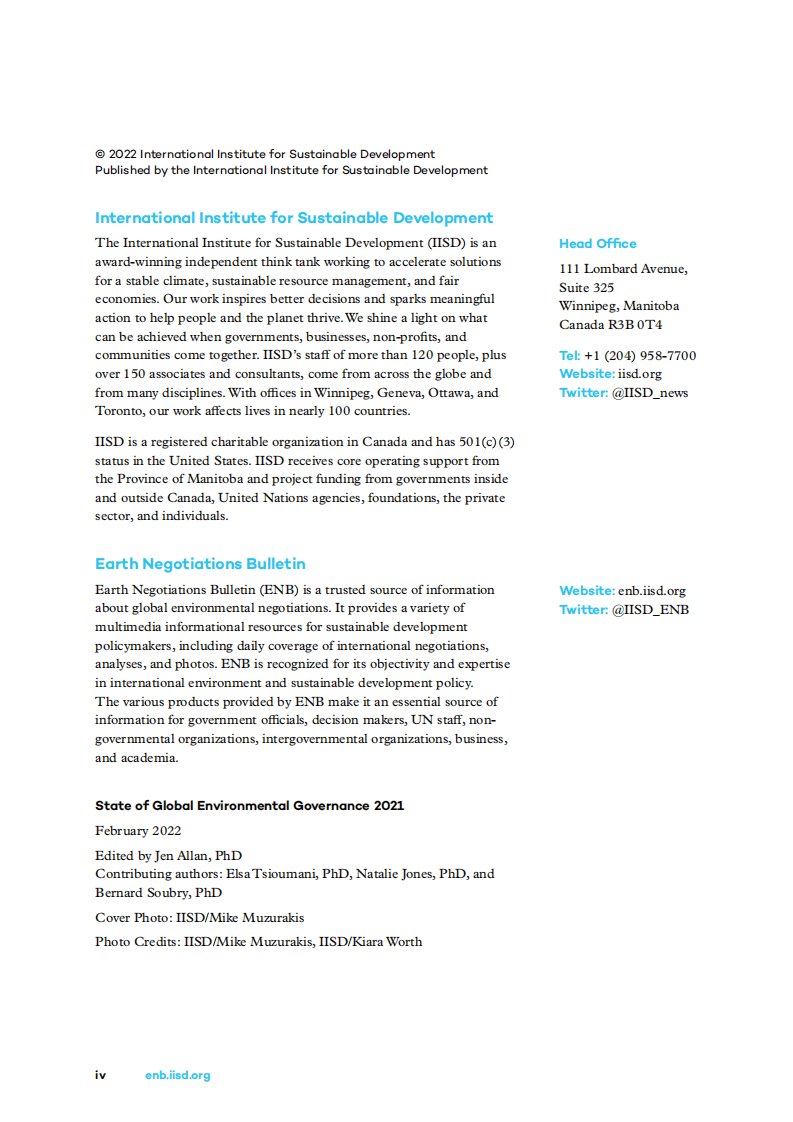国际可持续发展研究所：全球环境治理状况2021（英文版）.pdf 第2页