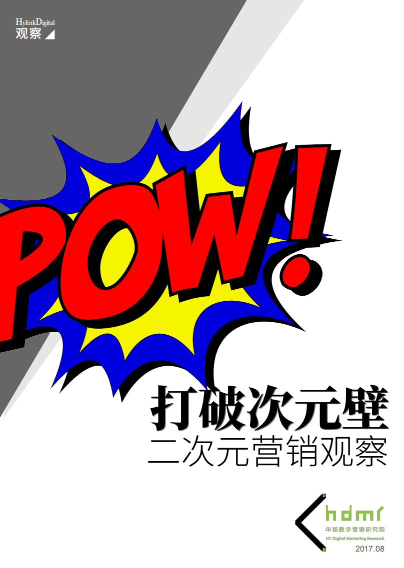 华扬数字营销研究院：2017打破次元壁：二次元营销观察报告.pdf 第1页