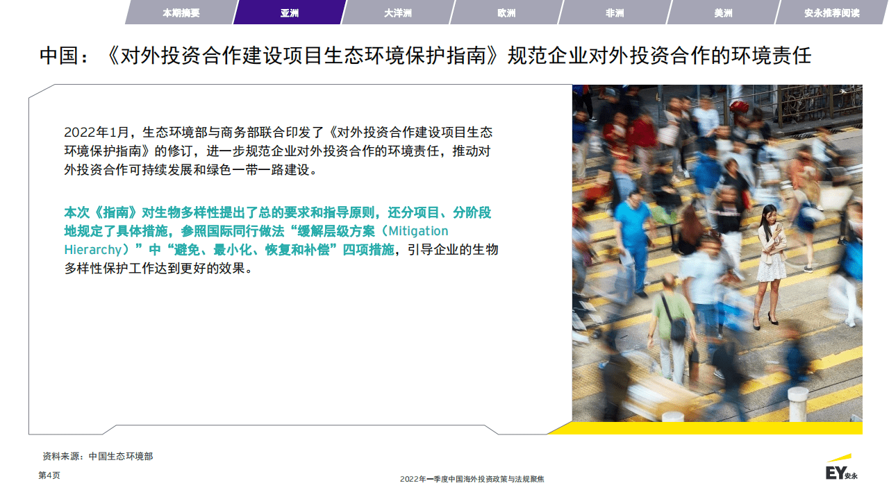 安永：2022年一季度中国海外投资政策与法规聚焦报告.pdf 第4页