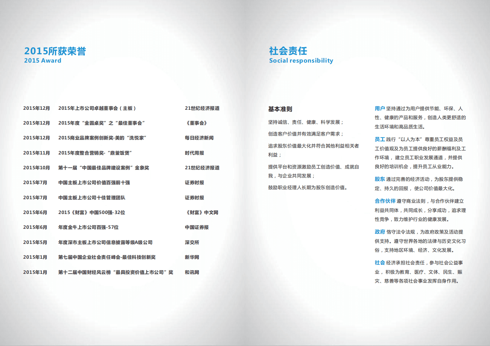 美的集团：2015年社会责任报告.PDF 第5页